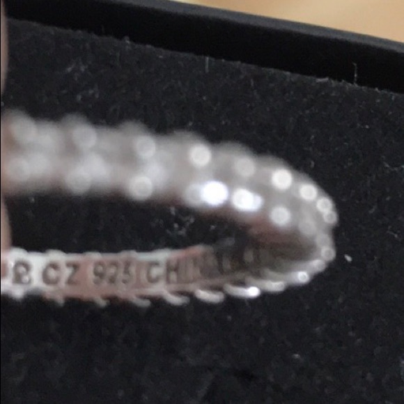 ETERNITY CZ DIAMOND BAND, Sz 8.5, Set of 3 Rings - Picture 8 of 8